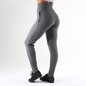 High Waisted Grey Gym Shark Joggers